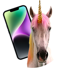 Iphone e unicorno
